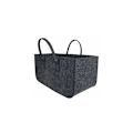 Pikkukuva 3 / 3: 1 kpl Puukori Huopakassi Puuvarastokassi Halkojen Säilytykseen Tummanharmaa 50x25x25CM