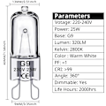 Miniatyrbild 2 av 5: G9 halogenlampa 25W, 230V, 10-pack 25W