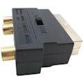 Miniatyrbillede 2 af 4: RGB Scart 21 Pin Han til 3 RCA AV Hun Konverter + Video Adapter (Sort)