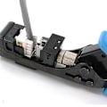Miniatyrbilde 1 av 5: Nettverksmodul Trådkutter RJ45 Modulramme Trådkutterverktøy Terminering for 4-parers UTP-kontakter (gul