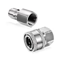Miniatyrbilde 4 av 5: 8 stk Npt 3/8 tommers rustfritt stål hann-hunn hurtigkoblingssett trykkvaskadaptere (innvendig og utvendig gjenger)