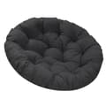 Hängande äggstolskudde, polyester tuftad PP-bomullsfylld sittdyna för gungstol inomhus utomhus, svart 60x60cm black