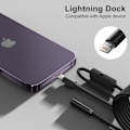 Miniatyrbilde 2 av 5: Endoskop for iPhone, ILIHOME inspeksjonskamera med 5,5 mm objektiv for, 2 meter halvrigid kabel boreskop IP68 vanntett 2m