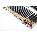 Miniatyrbillede 9 af 11: 24 stk. Professionelle og eksklusive makeup-børster i etui Sort / Guld 150
