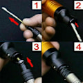 Miniatyrbild 3 av 4: Flexibel vågborrchuck 0,3 till 6,5 mm Flexibel förlängning för borr..DEBUNS