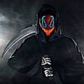 Pikkukuva 6 / 7: Halloween LED-naamio, LED-luurankonaamio, LED-puhdistusnaamiot, kauhunaamio, halloween-naamio, karnevaaliin, halloweeniin, cosplayhin ja juhliin Xc