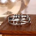 Miniatyrbillede 3 af 7: 5 stk Justerbar Åbnings-Fidget Ring med Perle