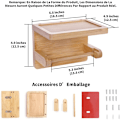 Miniatyrbilde 4 av 5: Toalettpapirholder, Toalettpapirholder Uten Boring, Holder med Brett, Tre for Bad, Toalett