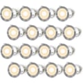 Miniatyrbillede 1 af 5: Pakke med 16 LED forsænkede spots til træterrasse, vandtæt IP67, udendørs forsænket spotlightsæt