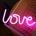 Miniatyrbillede 1 af 5: IC Neonlys-Neonlamper til soveværelset USB eller batterivæg Neonlamper Led indendørs neonlamper Love USB