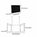Pikkukuva 5 / 5: Retractable Hanging Three-sided Folding Vanity Mirror