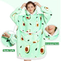 Miniatyrbillede 2 af 5: Dame Hoodie-tæpper, Oversize Hoodies til Piger, Super Seje Fleece