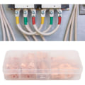 Miniatyrbilde 4 av 5: 60 stk. kobberringkabelsko krympekontakt for elektrisk ledning SC6-SC25 sett, DUBUNS