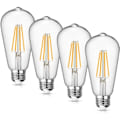 Miniatyrbillede 1 af 5: IC Edison Pære Ikke-dæmpbar, retrostil, 9W, 500LM, E27 Medium Base, Egernbur Filament, 4-pak