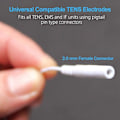 Miniatyrbillede 4 af 5: 40 stk. Tens-enhedspuder, 2x2 elektroder til Ems-muskelstimulator elektroterapi-puder