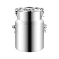 Miniatyrbilde 1 av 5: 5L/9L/14L Hermetiske rustfrie ståltrommer for melketransport - 201 bøttemjølkekanne med forseglet lokk