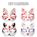 Miniatyrbillede 4 af 6: 6/10/12 stk. Maske Kattemaske Blanke Masker Hvidt Dyr 6