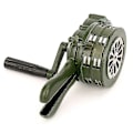 Miniatyrbild 1 av 5: Hand Crank Siren Horn 110db Manuellt Manövrerad Metallalarm Flygraid Nöd Säkerhet