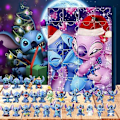 Miniatyrbild 1 av 6: Juldekorationer med Mickey Mouse i blindbox, hartsfigurer, kreativa tecknade Stitch-figurer i blindbox, dekorationer för hemmet Stitch Blind Box B