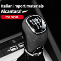 Miniatyrbild 4 av 5: Topp italiensk Alcantara växelspaksknoppsskydd för Skoda Superb Octavia Rapid Kamiq växelspaksskydd