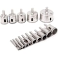 Miniatyrbillede 1 af 5: 15 stk. diamant hulsave bor bits fliser glas marmor 6-50mm..DEBUNS