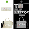 Miniatyrbillede 4 af 5: IC The Tote Bag Dame Canvas Tote Tasker Tyk Canvas Crossbody Skuldertasker med Lynlås og Skulderrem til Arbejde Skole Rejser Shopping