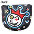 Golf Putter Huvudskydd Golfklubbskydd SVART Svart Black