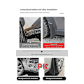 Pikkukuva 4 / 5: 4 kpl auton lokasuojat Toyota RAV4 2014 lisävarusteet XA40 40 2013~2018 auton lokasuojat roiskeet suoja etu- ja takalokasuojat lisävarusteet Yalo
