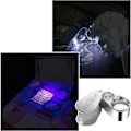Miniatyrbillede 5 af 5: Pakke med 40X Juveler LED UV Linse Forstørrelsesglas Lup Belyst Juveler Forstørrelsesglas Klud til LED Valutadetektion Juveler Detektering..DEBUNS