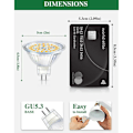 Pikkukuva 2 / 5: GU5.3 LED-lamppu, MR16 LED 12V 3W vastaa 30W halogeenilamppua, lämmin valkoinen 3000K, ei-himmennettävät LED-kohdelamput, 10 kpl [Energialuokka F]