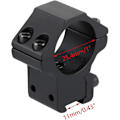 Miniatyrbilde 3 av 5: Tcgg-lavprofil kikkertsikte ringer - 25,4 mm adaptermonteringsringer med 11 mm svalehaleskinne