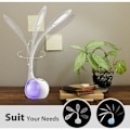 Miniatyrbillede 4 af 5: Børne Skrivebordslampe med RGB Farve Natlys, Dæmpbar LED Sengelampe, Touch Kontrol LED Lampe med Farvelys og 3 Lysstyrkeniveauer, Hvid