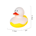 Miniatyrbillede 1 af 9: Kreativ Halloween gummiandedragtøj, der klemmer og laver lyde, MJ51 legetøj, flydende gul and (10 stk) Ghost Duck