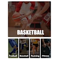 Miniatyrbillede 5 af 5: Mænds En Ben Leggings til Basketball Åndbar Fitness Træning Enkelt Ben Tights