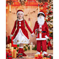 Miniatyrbild 6 av 8: Barnens Julkläder Flickor Jul Pojkar Tomte Kläder Fina Kostymer Hattar Skor Presenter 3-10 År Flicka 3-4 Jahre