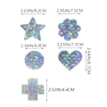 Miniatyrbild 2 av 5: IC 10 par Nippelskydd, Bling-Bling Is-sprickor Textur Nippel