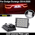 Miniatyrbilde 1 av 5: 2 stk. Høylysstyrke hvite LED-skiltlys for nummerskilt til Dodge Durango 2014 2015 2016-2019 2020