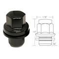 Miniatyrbilde 2 av 5: 20x Sorte Lug Nuts M14x1.5 Passer Til Land Range Rover Sport Hse Lr3 Lr4 Lr2 Hjul