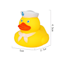 Miniatyrbillede 1 af 9: Kreativ Halloween gummiandedragtøj, der klemmer og laver lyde, MJ51 legetøj, flydende gul and (10 stk) Navy Duck