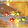Miniatyrbild 7 av 9: LED-koppartrådsljus för skördefest 3D pumpa ekollon lönnlöv ljusslinga MJ51 Tacksägelsekoppartrådsljus Combination 5m 50 lights always on USB model
