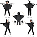 Miniatyrbild 4 av 8: Barnens Muskostym, Svart Fladermuskostym, Fladermuskostym, Halloweenkostym, Karneval, Kappa, Fladermuskostym, Maskeradkostymer svart Medium