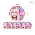 Pikkukuva 1 / 5: IC 1/6ST Barbie Prinsessa Juhlamekko Lasten Syntymäpäivät Lautanen 9-tuumainen