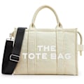 Miniatyrbillede 1 af 5: IC The Tote Bag Dame Canvas Tote Tasker Tyk Canvas Crossbody Skuldertasker med Lynlås og Skulderrem til Arbejde Skole Rejser Shopping