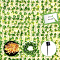Miniatyrbild 1 av 7: Ivy Konstgjord Girlang 2m Ivy String Light Plants Ivy Duck med 20 LED Solar String Ivy Girlang Konstgjord Falska Växter Grön Ivy för Trädgård Bröllop Ivy, warm white sun-2m-20led
