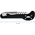 Miniatyrbillede 3 af 5: Vinflaske Kapselåbner Boomerang Vinåbner Rustfrit Stål Metal Corkscrew Folieskærer 3 i 1 Vinåbner til Servitører Øl