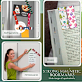 Pikkukuva 5 / 7: Magneettiset kirjanmerkit, magneettiset joulukirjanmerkit, värikkäät magneettiset kirjanmerkit lapsille, sivumerkit, 30 kpl