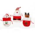 Miniatyrbillede 1 af 5: 3 stk. julegaveposer med snøre, slikemballage, gavepose, juleæble, julepynt, julemand, gavepose til jul, bryllup