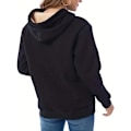 Miniatyrbillede 2 af 5: Solid Kænguru Lomme Hoodie, Casual Langærmet Hoodie Til Efterår & Vinter, Damebeklædning Sort black L