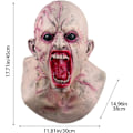 Miniatyrbillede 3 af 5: IC RONGbbppQ Halloween-kranie kan rive dobbeltlagsmaske op, Halloween-rædselsmaske Zz