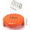 Miniatyrbillede 3 af 5: 2 stk. Spolekapseldæksel + Fjeder Reservedele Til BLACK+DECKER STC1815 GL4525 Græstrimmer 385022-03..DEBUNS